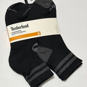 Timberland 5-Pair Men's Cushioned Quarter Socks  Black/Gray